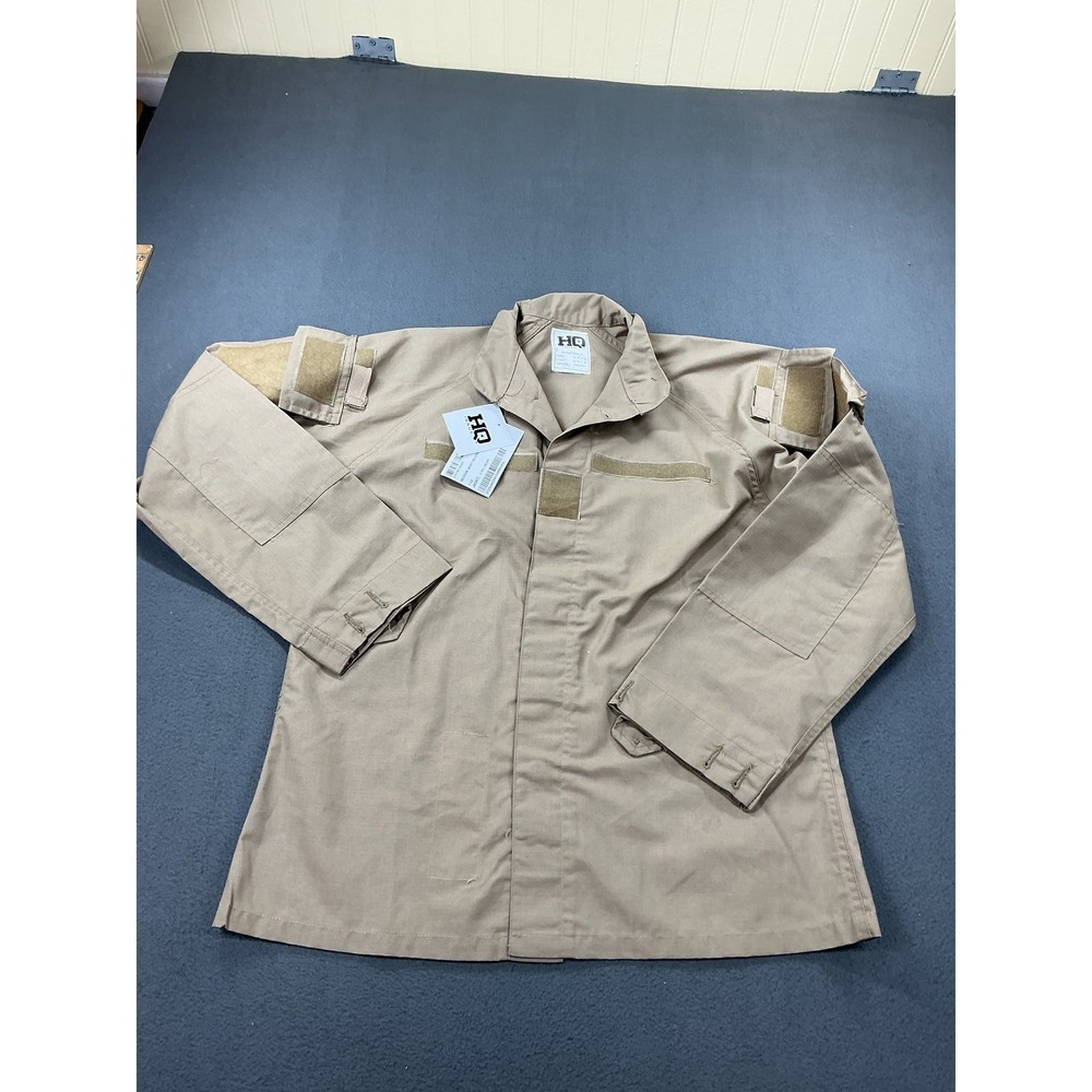 HQ ISSUE Jacket Mens‎ Medium Beige Military Working Uniform Type II Army Ripstop